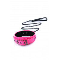 Нашийник з повідцем NS Novelties ELECTRA COLLAR & LEASH PINK
