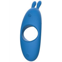 Перезаряжаемое парное кольцо для пениса Toy Joy Superhero Couples C-Ring синее