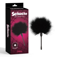 Пушок на длинной ручке CHISA Senuelo Pleasure Feather Tickler, черный