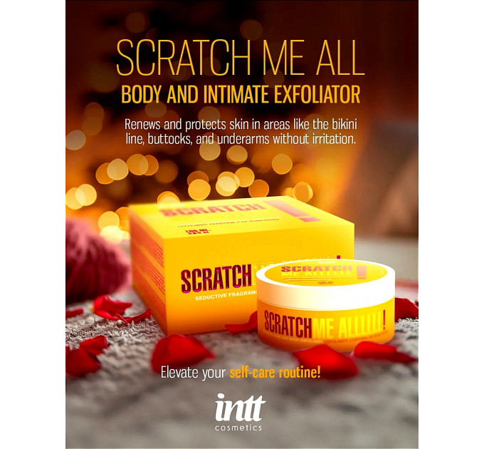 Скраб для тела Intt SCRATCH ME ALLLL! гель с микросферами, 100 мл