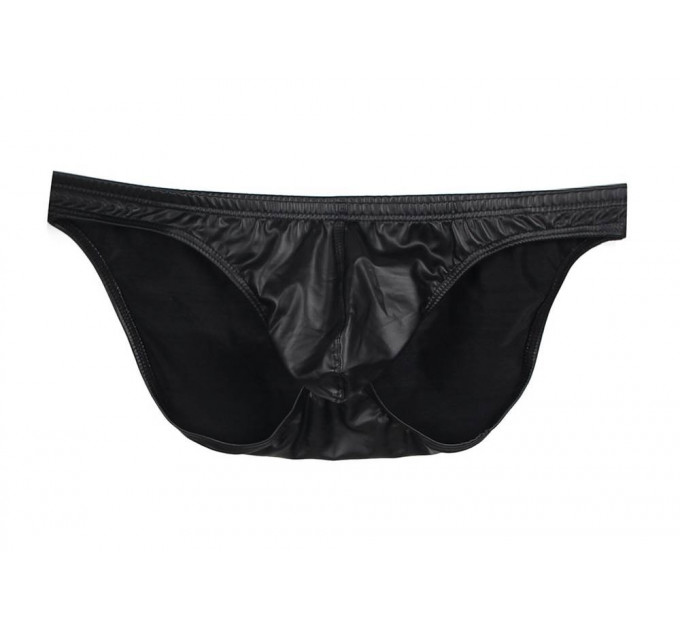Стринги чоловічі Star Night зі штучної шкіри, чорні, XL