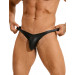 Стринги чоловічі Star Night зі штучної шкіри, чорні, XL