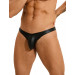 Стринги чоловічі Star Night зі штучної шкіри, чорні, XL