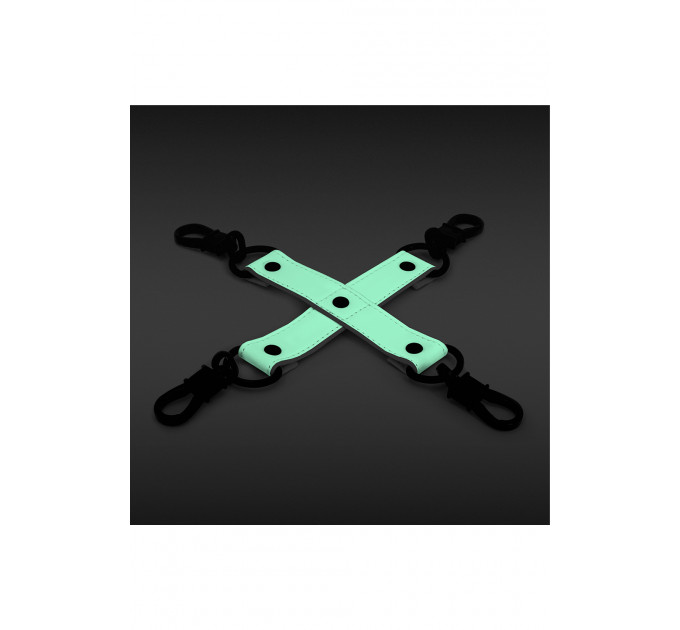 Система фіксації NS Novelties GLO BONDAGE HOG TIE, що світиться