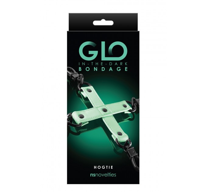 Система фіксації NS Novelties GLO BONDAGE HOG TIE, що світиться