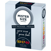 Тестбокс/Комплект из 3-х презервативов Mister Size 53-57-60, для определения идеального размера Тестбокс/Комплект из 3-х презервативов Mister Size 53-57-60, для определения идеального размера