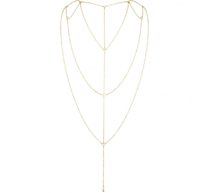 Ланцюжок для спини Bijoux Indiscrets Magnifique Back and Cleavage Chain - Gold, прикраса для тіла