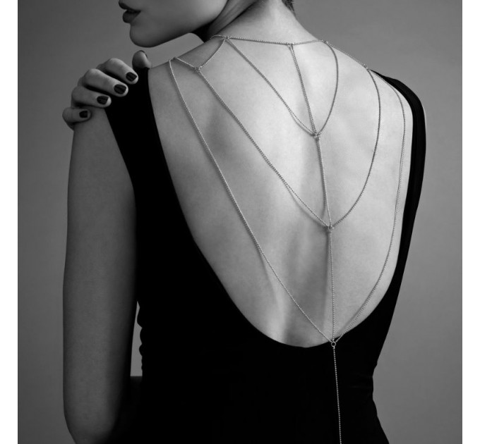Ланцюжок для спини Bijoux Indiscrets Magnifique Back and Cleavage Chain - Gold, прикраса для тіла