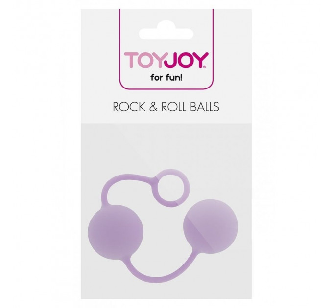 Вагинальные шарики Toy Joy Rock end Roll Balls силикон Фиолетовые