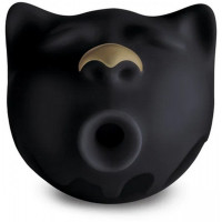 Вакуумный стимулятор клитора в форме кота Gcat Gvibe, силиконовый, черный