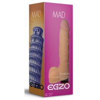 Вібратор реалістичний EGZO MAD Ciberskin Fiery Lover на батарейках