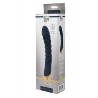 Вибромассажер с функцией нагрева Dream Тoys Goddess Collection Aeolus рельефный, синий