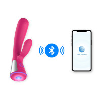 Вибратор-кролик Ohmibod Fuse KIIROO с интерактивным подключением, розовый