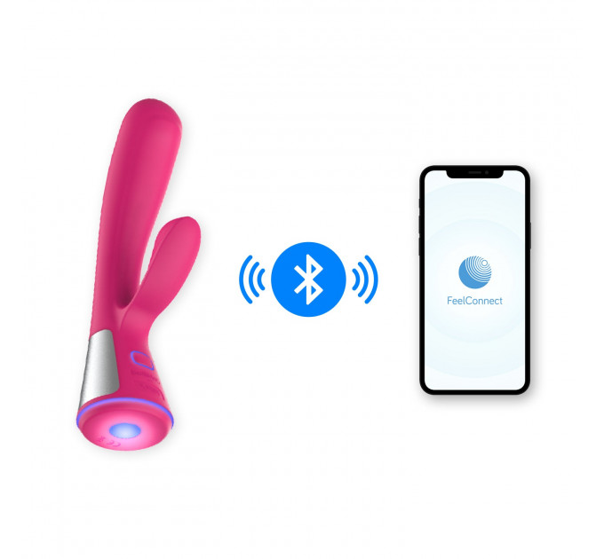 Вибратор-кролик Ohmibod Fuse KIIROO с интерактивным подключением, розовый