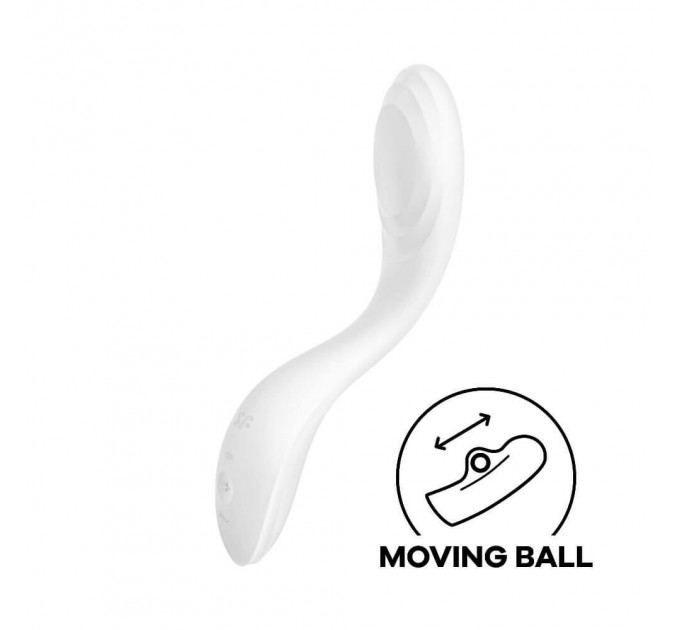 Вибратор с подвижным шариком Satisfyer Rrrolling Pleasure для точечной стимуляции точки G, белый