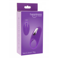 Вібро-ерекційне кільце з дистанційним пультом Toy Joy фіолетове, 8.9 х 4.2 см