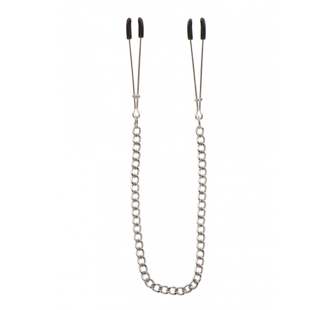 Затискачі на соски з ланцюжком Taboom Tweezers With Chain, сріблясті