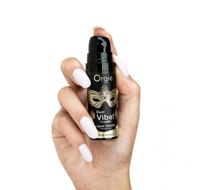 Жидкий вибратор коктейль Пина Колада DUAL VIBE!, 15 мл Orgie (Бразилия-Португалия)