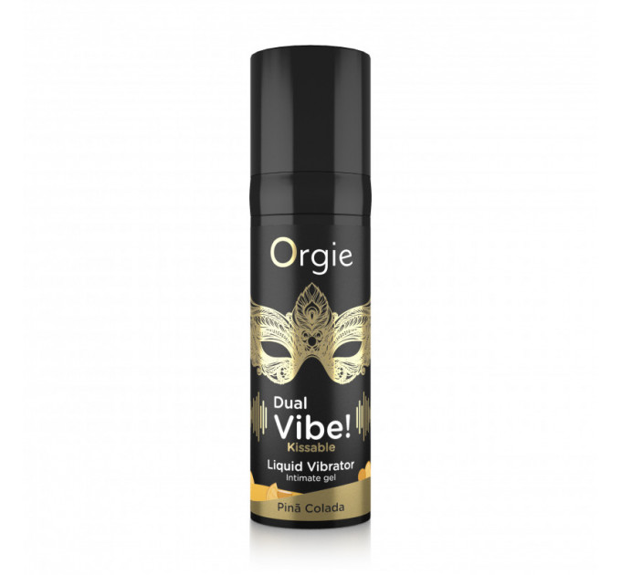 Жидкий вибратор коктейль Пина Колада DUAL VIBE!, 15 мл Orgie (Бразилия-Португалия)