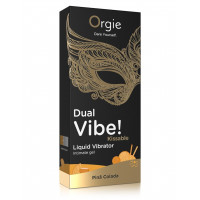 Рідкий вібратор Orgie DUAL VIBE! зі смаком коктейлю Піна Колада, 15 мл