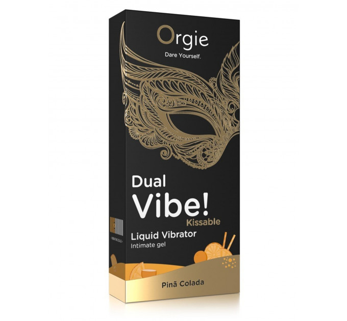 Рідкий вібратор коктейль Піна Колада DUAL VIBE!, 15 мл Orgie (Бразилія-Португалія)