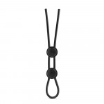 Регулируемое эрекционное кольцо STAY HARD DOUBLE LOOP BLACK