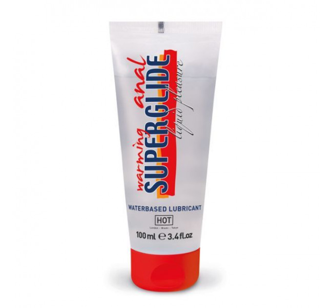 Согревающий анальный лубрикант HOT Anal Superglide warming waterbased, 100 мл