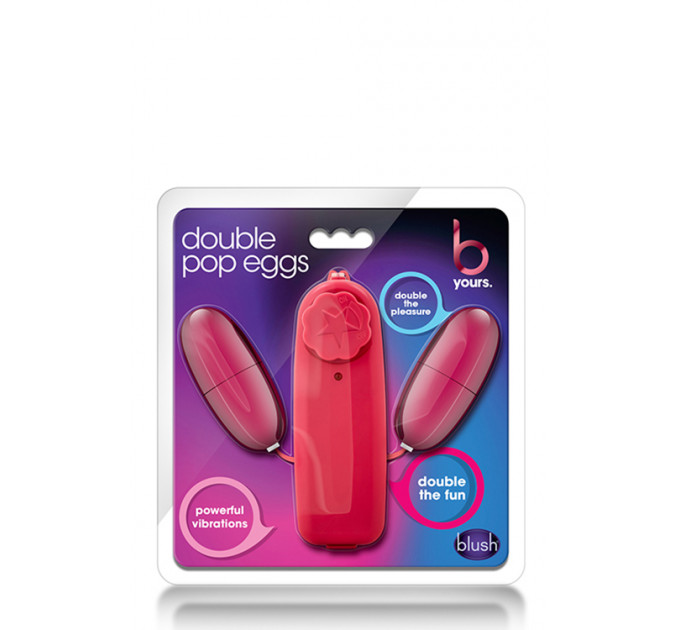 Виброяйцо двойное DOUBLE POP EGGS CERISE