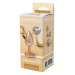 Алюминиевая анальная пробка золотистая Dream Toys Gleaming Love с декоративным белым камнем, S