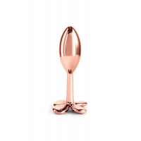Анальная пробка металлическая NS Novelties Rear Assets Clover, золотая