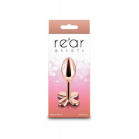 Анальная пробка металлическая NS Novelties Rear Assets Clover, золотая