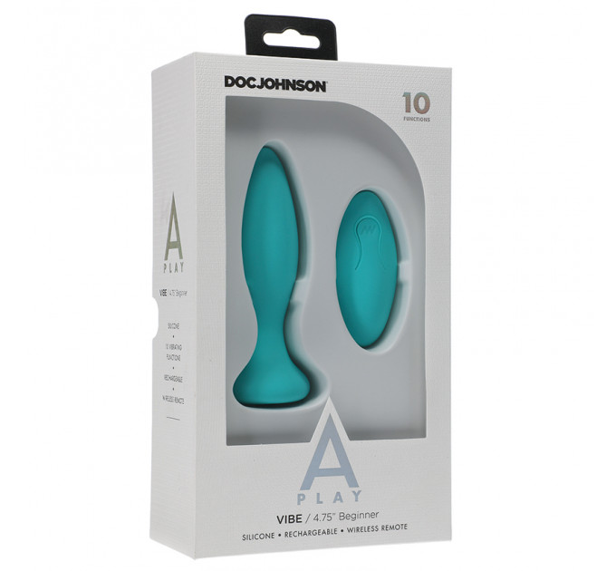 Анальная пробка с вибрацией на пульте управления Vibe Beginner Vibrating Butt Plug