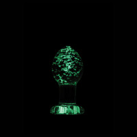 Анальна пробка скляна NS Novelties, що світиться FIREFLY GLASS PLUG MEDIUM CLEAR