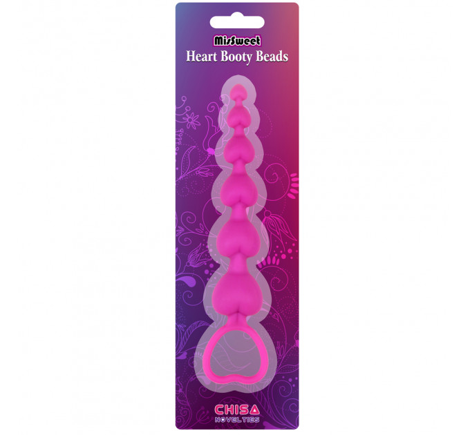 Анальная цепочка сердечки Heart Booty Beads Chisa