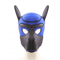 Бдсм маска собаки Be My Master Bondage Puppy Hood Blue
