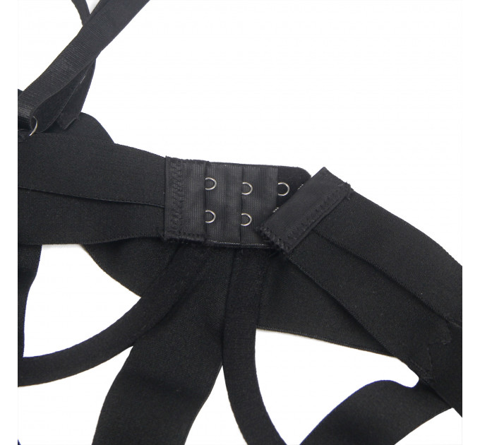 Боді відкрите Star Night чорне, XS-S