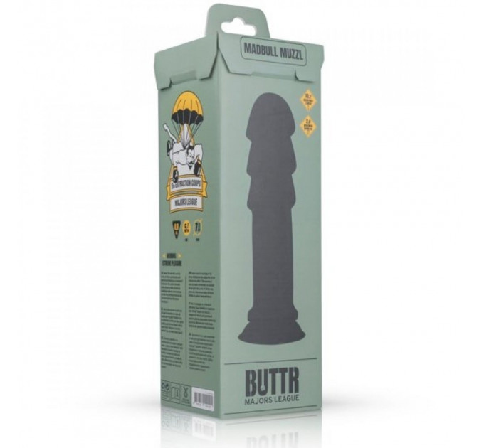 Большая анальная пробка Buttr MadBull Muzzl Dildo