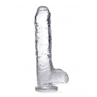Фаллоимитатор реалистичный на присоске Jock C-Thru прозрачный, 25 см
