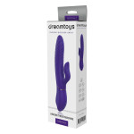 Подвійний вібратор-кролик Dream Toys Vibes of Love з функцією підігріву, фіолетовий