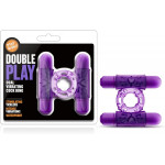 Эрекционное виброкольцо Blush DOUBLE PLAY фиолетовое