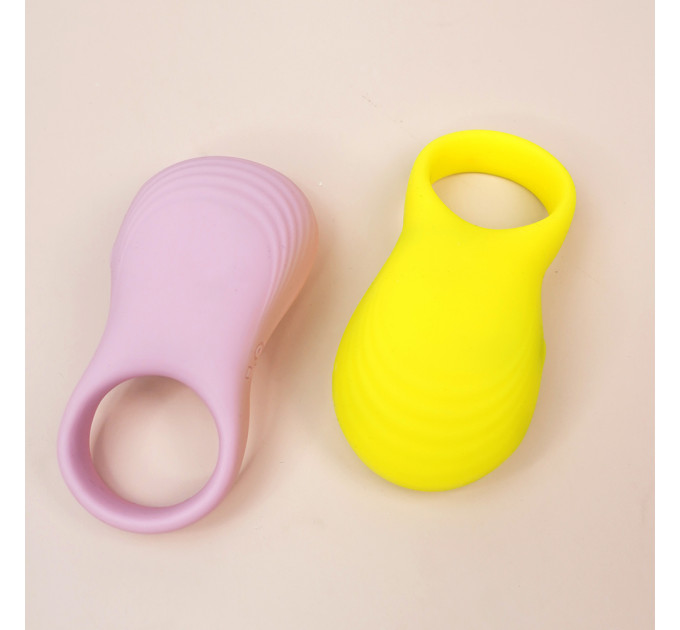 Ерекційне віброкільце Sweet Em з пультом, рожевий, 8.5 х 4.5 см