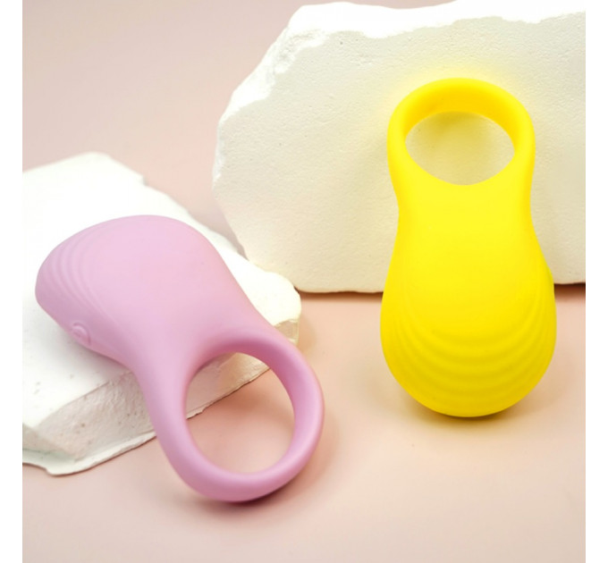 Ерекційне віброкільце Sweet Em з пультом, рожевий, 8.5 х 4.5 см