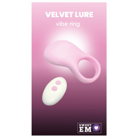 Ерекційне віброкільце Sweet Em з пультом, рожевий, 8.5 х 4.5 см