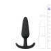 Анальна пробка Buttplug чорна, S