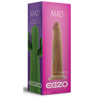 Фаллоимитатор реалистичный EGZO Mad Evolution Ciberskin Keen Lover на присоске, телесный