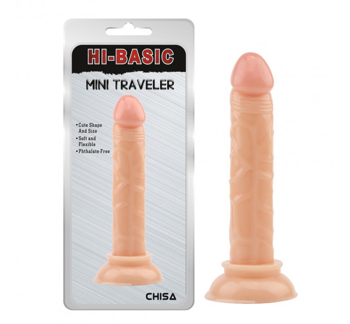 Фаллоимитатор универсальный Chisa HI-BASIC Mini Traveler на присоске