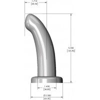 Фалоімітатор із вигнутим стрижнем FleshLight HerSpot рожеве золото, Small
