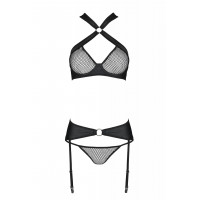 Комплект нижнего белья в сеточку AMANDA SET black S/M - Passion