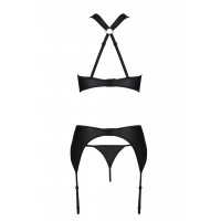 Комплект нижнего белья в сеточку AMANDA SET black S/M - Passion