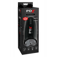 Мастурбатор Pipedream PDX Elite с вибрацией и всасыванием, черный, 22 см
